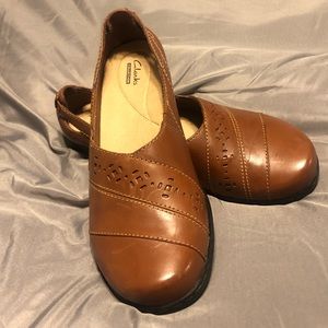 Clark’s Collection Leather Shoes Size 10W Brown
